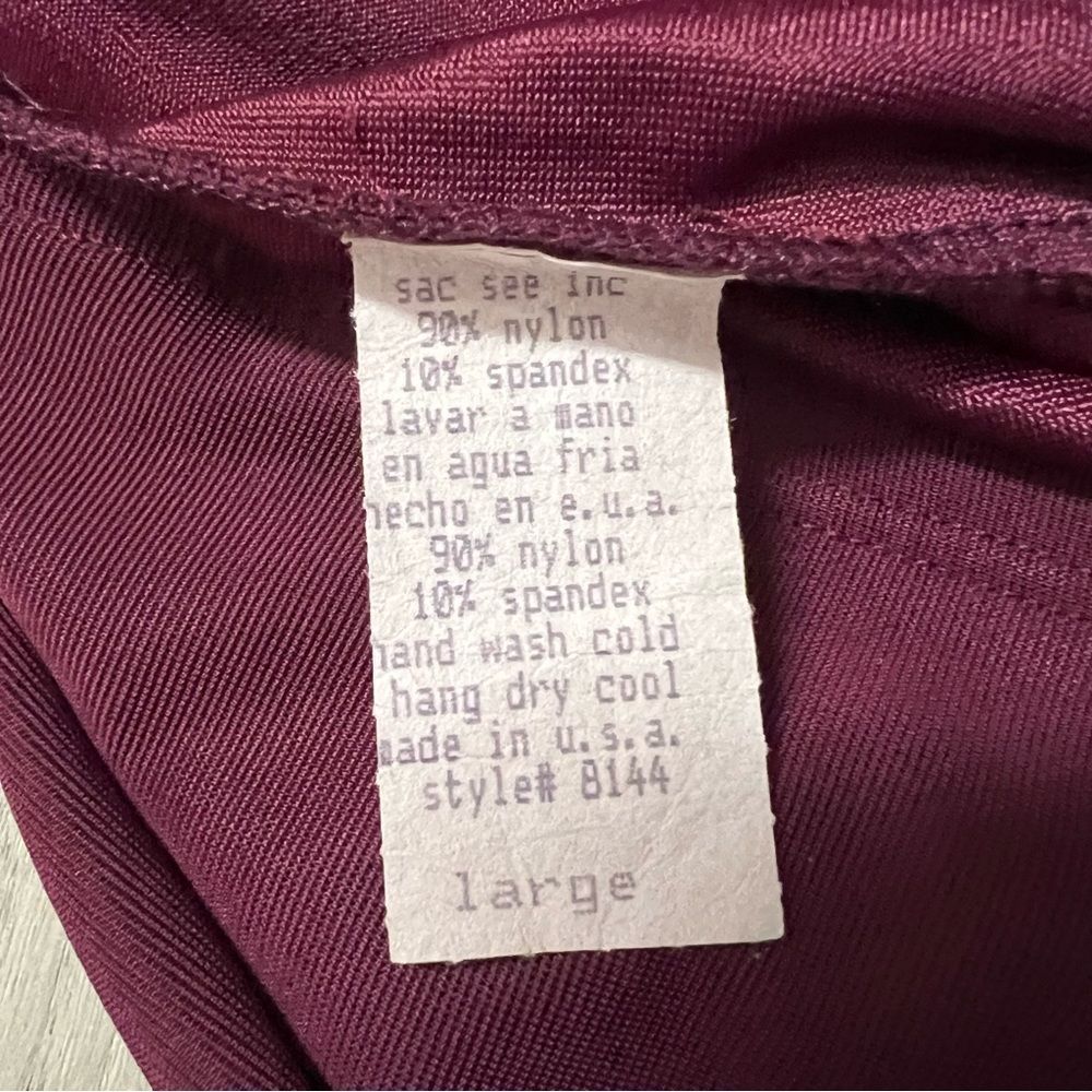 Forever 21 burgundy midi skirt size L vintage sexy stretchy mallgoth - Picture 12 of 12